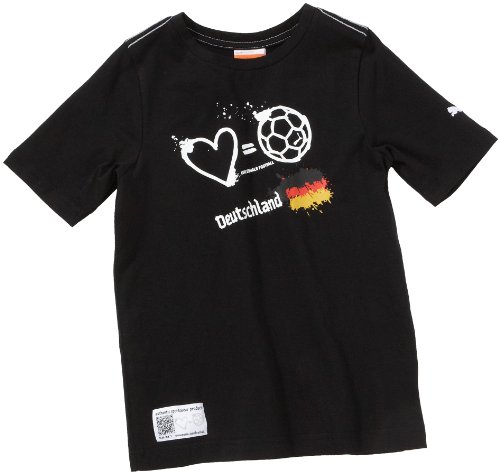 PUMA Jungen T-Shirt Love=Football Country, black-germany, 152, 653140 03