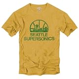Seattle SuperSonics '47 Brand Gold Vintage Logo Scrum T-Shirt