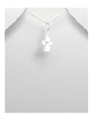 Girl Pendant Necklace In Sterling Silver