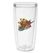 A Sunflower Garden 16 oz Insulated Beverage Tumbler, Clear