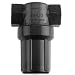 Banjo LSTM075-80 Polypropylene Mini T-Strainer with Black Bowl, 80 Mesh, 3/4" NPT Female