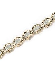 14kt Yellow Gold Oval Citrine Bracelet.