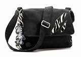 Nici Wild Friends Zebra Shoulder Bag Small Fake Suede