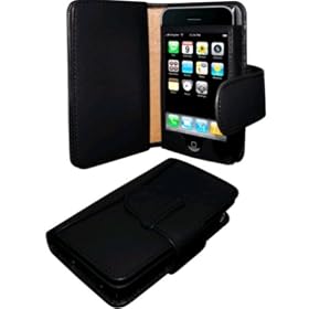 Apple iPhone 3G Leather Wallet (Black)