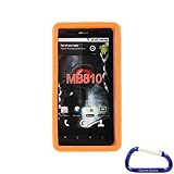 Gizmo Dorks Silicone Skin Case Cover (Orange) for the Motorola Droid X
