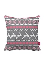 Bottega Tessile Cojín Con Relleno Extraíble (Gris/Fucsia/Rosa)