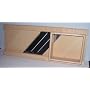 Huge Wooden Cole Slaw Board Cabbage Slicer 3 S/S Blades