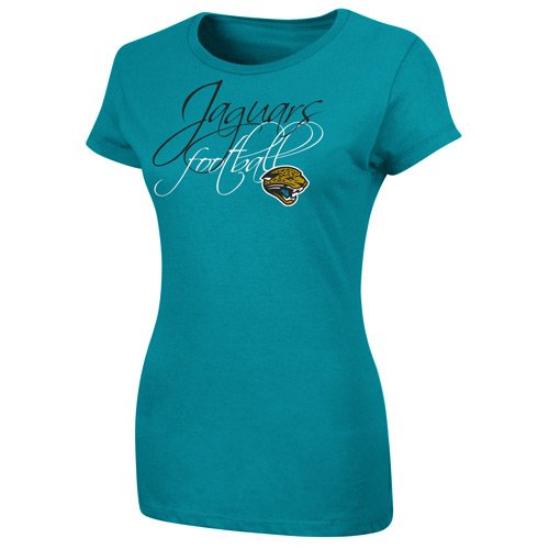 Jacksonville Jaguars Ladies Franchise Fit II T-Shirt - Teal (Large)