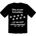 T-Shirt Ohne ein paar Katzenhaare schwarz
