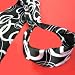BLACK & WHITE INTERLOCKING CIRCLES HAIR SCARF HEAD BAND
