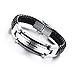Mens Jewelry Fashion Solid Stainless Steel Cross Braide Leather Bracelets Cuff Bangle Wrist Band Blacelet