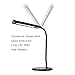 ToJane 5-Level Dimmable LED Desk Lamp with Touch Dimmer Control Panel & Night Light Feature ( Goose Neck Lamp, Office/Bedroom Lamp, Eye-Care Lamp, 8W High Luminance & Low Heat, Glossy Black Finish)