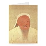 Portrait of Genghis Khan (c.1162-1227),.. - Greeting Card (Pack of 2) - 7x5 inch - Art247 - Standard Size - Pack Of 2