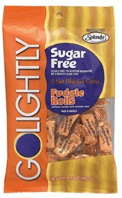 GOLIGHTLY's Fudgie Rolls Sugar Free, Reduced Calorie, Fat Free by Hillside Candy