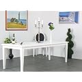 Esstisch ausziehbar 90x180/235 cm wei� Esszimmer Tisch
