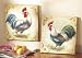 Hand Painted Canvas Chicken Prints Set of 2