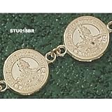 Stanford Cardinal Solid 10K Gold Seal 1/2'' Bracelet 7 1/4''