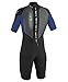O'Neill Youth Reactor 2mm Back Zip Spring Wetsuit, Black/Pacific/Black, 6