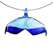 Handcrafted Blue Glass Whale Tail Wire Choker