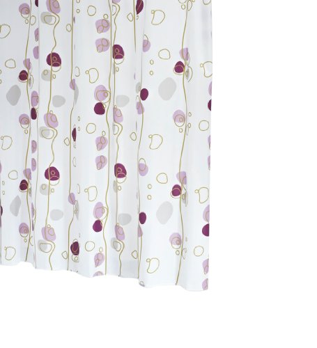 Ridder 423910-350 Duschvorhang Textil 180 x 200 cm inklusiv Ringe, soaring lila