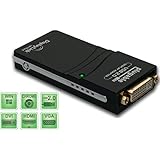 Plugable USB 2.0 to VGA / DVI / HDMI Video Graphics Adapter for Multiple Monitors up to 1920x1080 (Supports Windows 10, 8.1, 8, 7, XP)