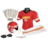 Kansas City Chiefs Youth NFL Deluxe Helmet and Uniform Set (Medium)