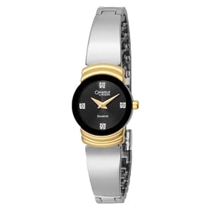 Caravelle by Bulova Ladies 45P105 Diamond Accented Bangle Bracelet Watch