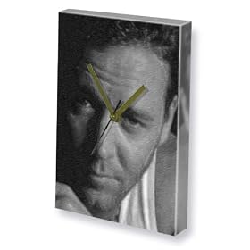 RUSSELL CROWE - Canvas Clock (A4 - Signed by the Artist) #js002