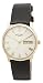 Rotary Gents Gold Plated Round White Dial Leather Strap Watch GS02324/32