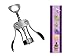 Wine Accessories Gift Set - Napa Themed Magnetic Glass Glass Charms & Markers Plus Quality Winged Corkscrew Wine Opener - Great Hostess or Housewarming Gift