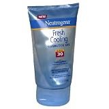 Neutrogena Sunblock Gel, Fresh Cooling, SPF 30, 4 oz (118 ml) (Pack of 2)