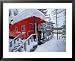 Caboose Lodging at Izaak Walton Lodge, Essex, Montana, USA Framed Photographic Poster...