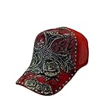 IMAGE OF Rhinestone and Stud Cross Trucker Hat