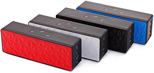 Altavors Portable Bluetooth Speaker,Sound Cube Portable Wireless Bluetooth Stereo Speaker Built in Hands Free Speakerphone and Rechargable Battery (Red)