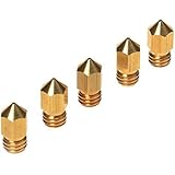 Kamo 5PCS 3D Printer 0.4mm Extruder Brass Nozzle Print Head for MK8 1.75mm ABS PLA Printer