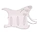 3 Single Coil Shell Prewired Guitar Pickguard Set White