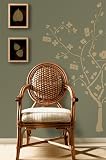 Cherry Blossom Flowers Tree Vinyl Wall Decor Stickers