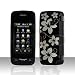 Black Flower Illusion Rubberized Snap on Hard Skin Cover Case for Lg Voyage Vx10000 + Belt Clip