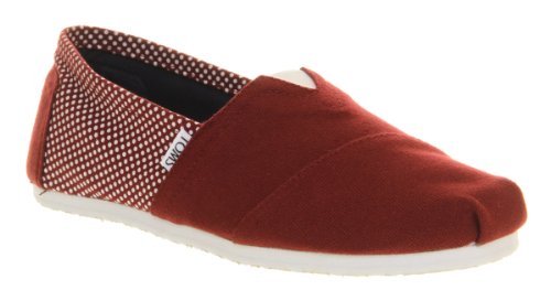 Toms Toms Classic Exclusive Bordo Canvas Dot - 8 Uk