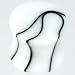 One Plug--Acrylic Double Flared Marble Plug: 00g 5/16" White (SOLD INDIVIDUALLY. ORDER TWO FOR A PAIR.)