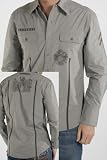 7 Diamonds - 7 Diamonds Armistice Daily Button-Up Woven Dress Shirt Mens Olive Long-Sleeve