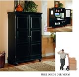 Sunrise Home Furnishings Traditional Black Computer Armoire