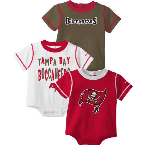Reebok Tampa Bay Buccaneers Newborn 3 Pc. Creeper Set 3-6 Months