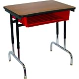7900 Series Open Front Desk - Laminate Top - Plastic Book Box - 20W x 26L Top