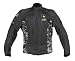 Power Trip US Army Ladies Tank Girl Motorcycle Jacket Black/Grey Camo Medium