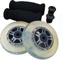 CLEAR Replacement Razor Scooter WHEELS, BEARINGS, GRIPS