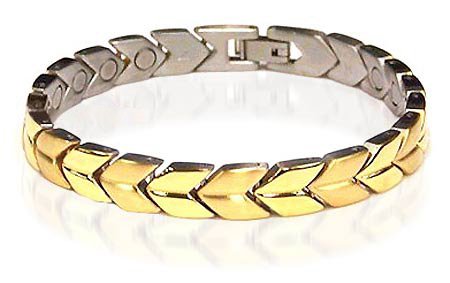 New Stainless Steel Magnetic Link Health Bracelet 7.5 “