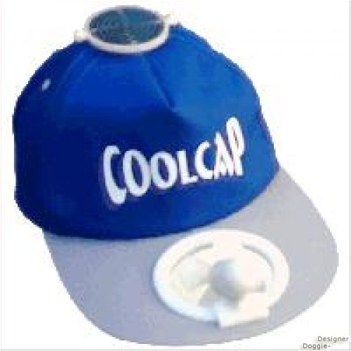CoolCap solar blau-grau Fan-Cap