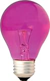 General Electric 22730 25-Watt 1900-Lumen Specialty A19 Incandescent Light Bulb, Pink