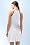 S/L Active V-Neck Dot Printed Jersey Tennis Dress